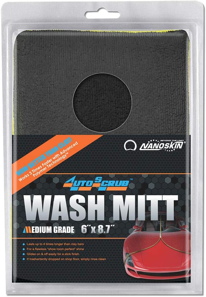 Nano Skin Auto Scrub Clay Mitt - Medium Grade