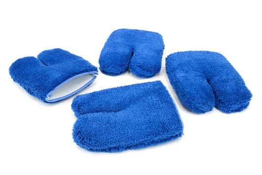 [Wheel Fingers] Microfiber Rim and Wheel Half Mitts (SPLIT FINGERS) 4 pack