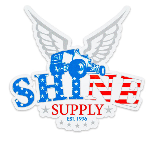 SHINE SUPPLY DECAL - AMERICA 6"
