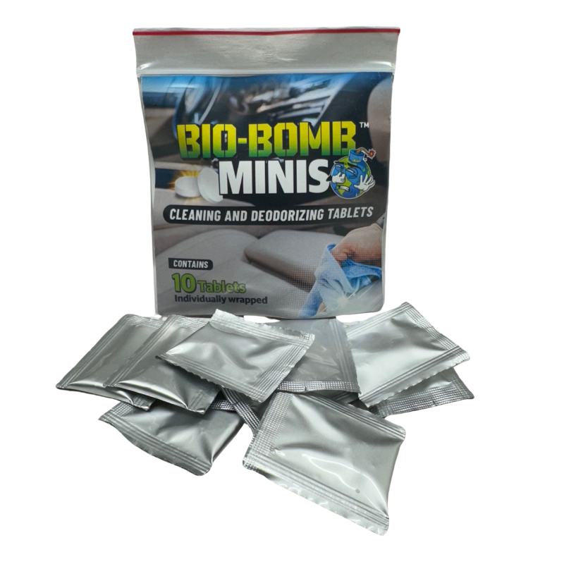 Bio-Bomb Minis: 10-Pack Dissolvable Cleaning & Deodorizing Tablets