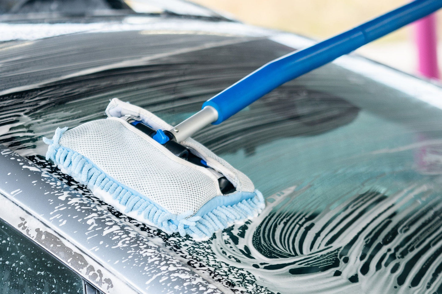 Mitt on a Stick PRO +: The Ultimate Wash Tool for Large & Tall Vehicles