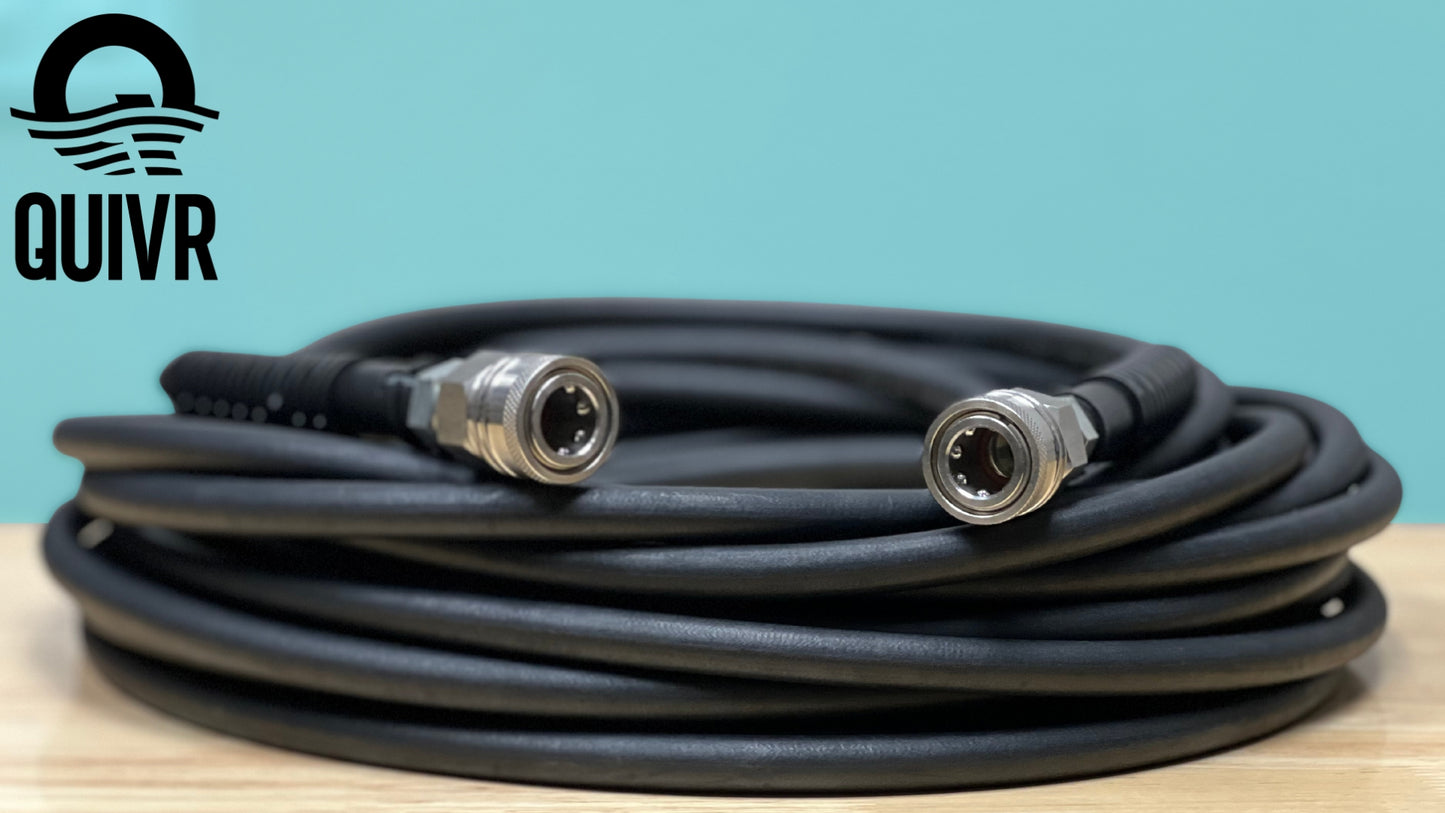 QUIVRFLEX Pressure Wash Hose (1/4in Black)